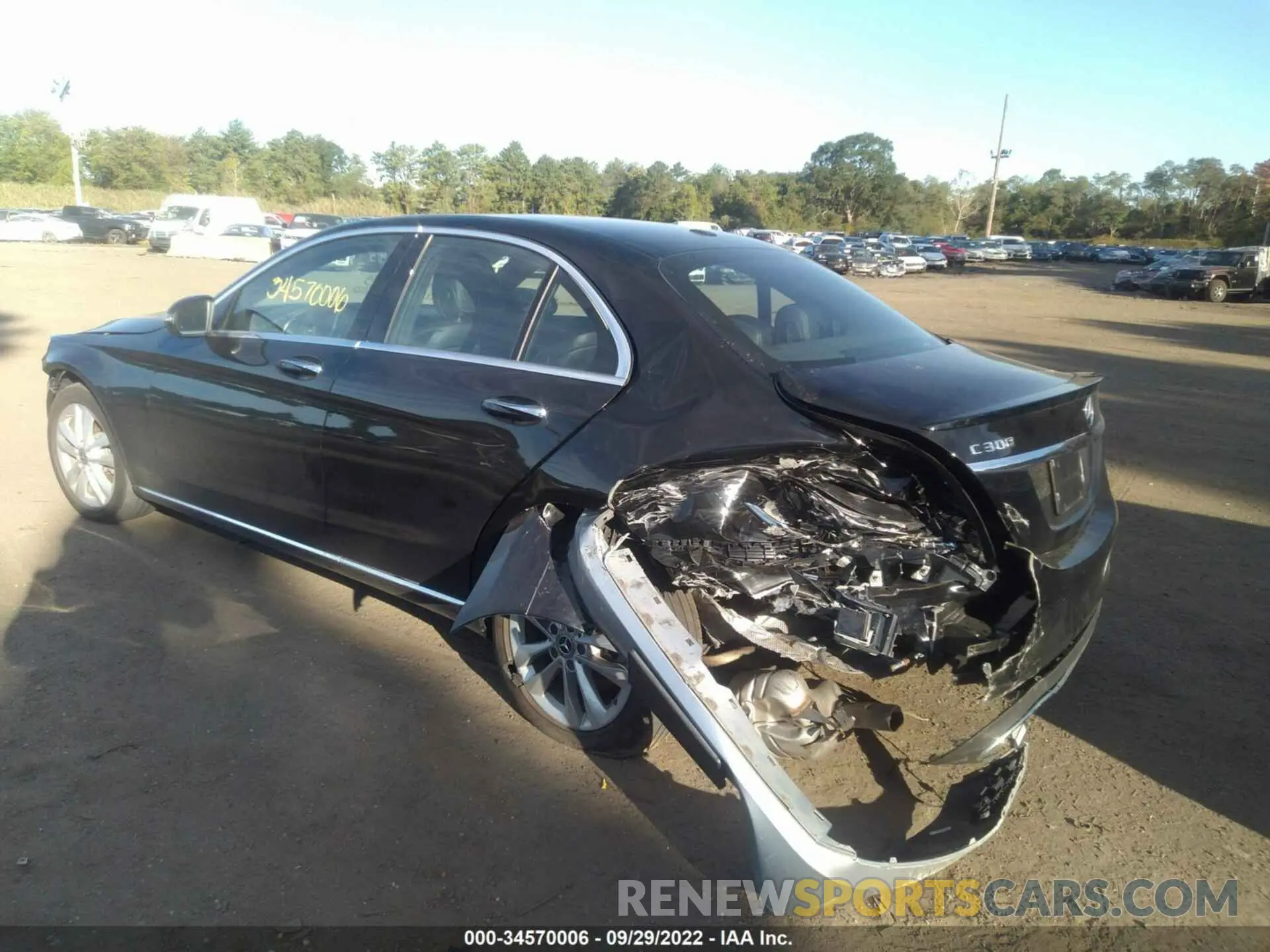 6 fotografías del automóvil dañado 55SWF8EB5KU288151 MERCEDES-BENZ C-CLASS 2019