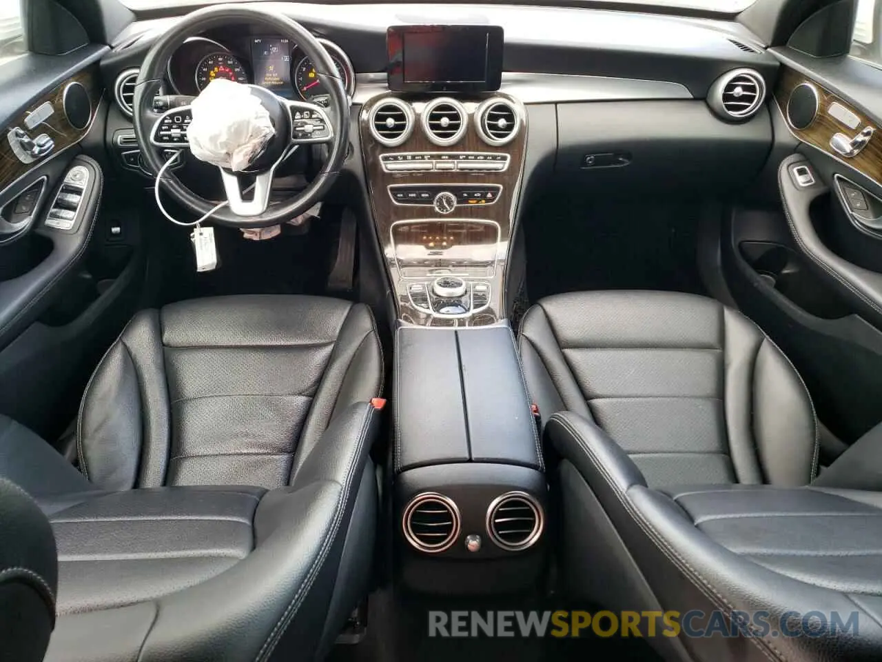 8 fotografías del automóvil dañado 55SWF8EB5KU300735 MERCEDES-BENZ C-CLASS 2019