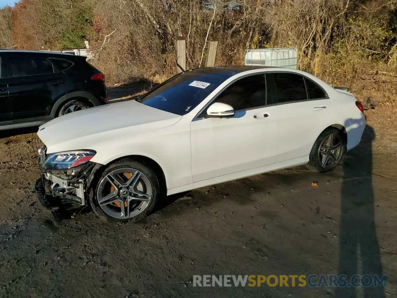 1 fotografías del automóvil dañado 55SWF8EB5KU311105 MERCEDES-BENZ C-CLASS 2019