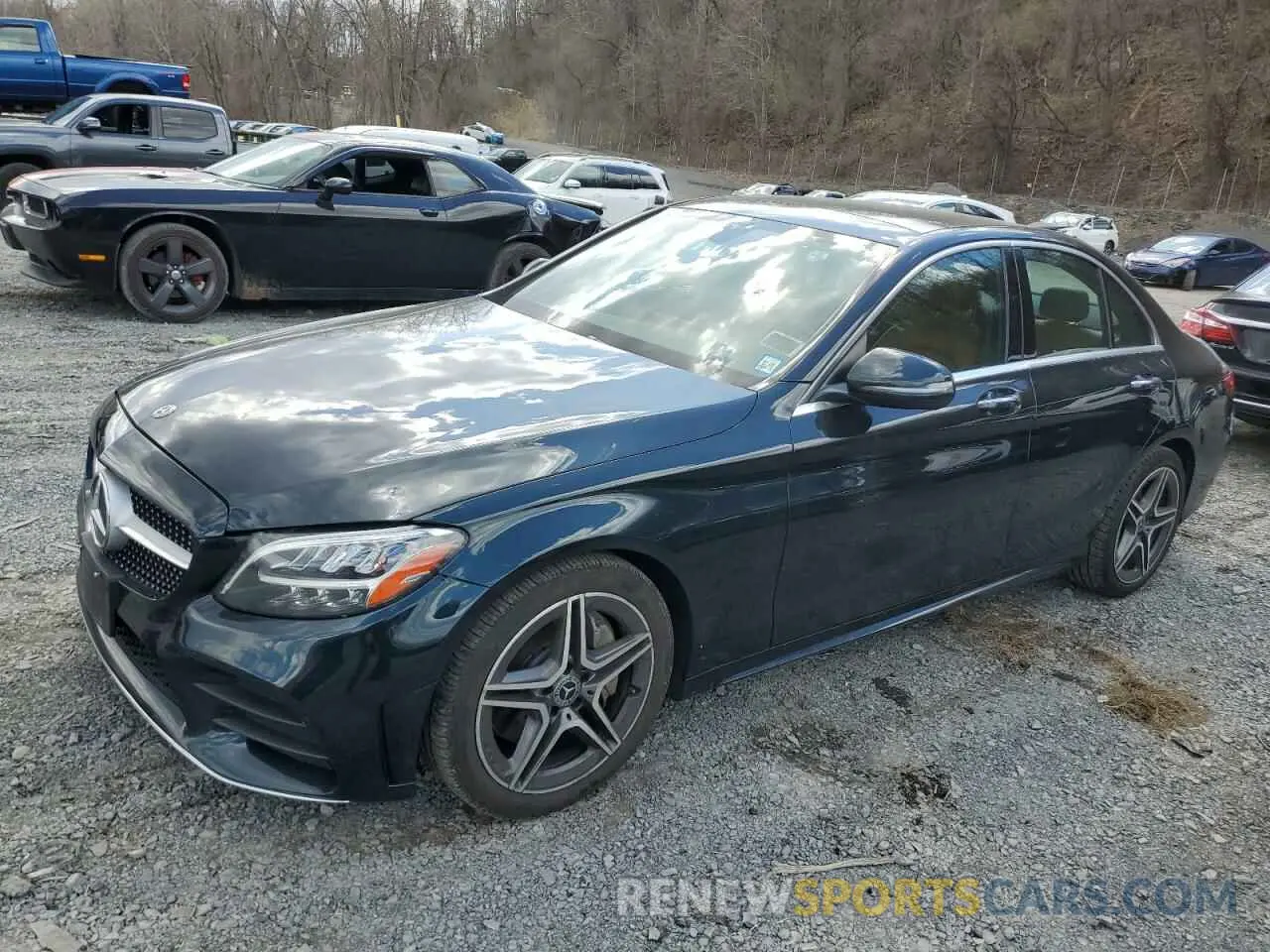 1 fotografías del automóvil dañado 55SWF8EB6KU292709 MERCEDES-BENZ C-CLASS 2019