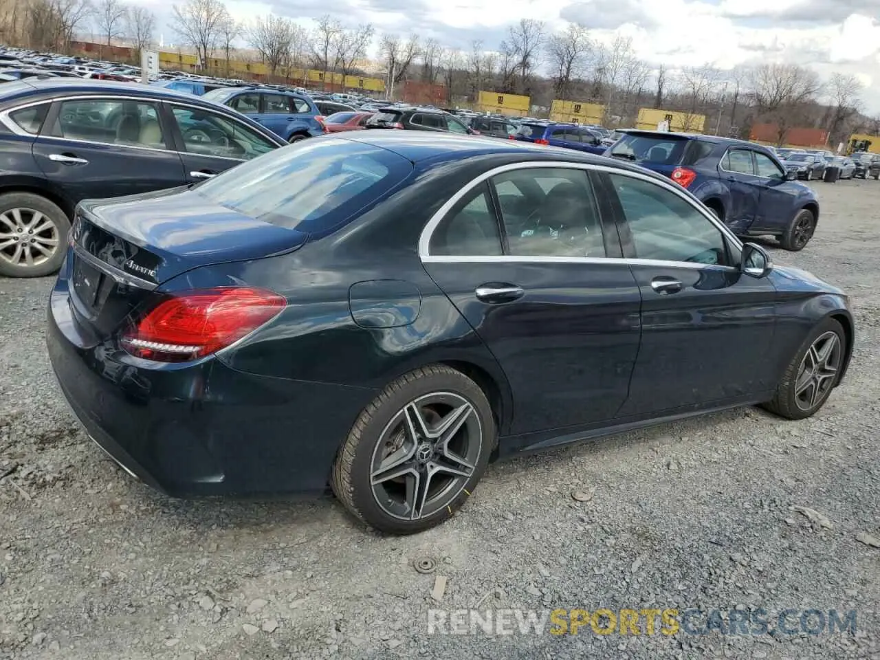 3 fotografías del automóvil dañado 55SWF8EB6KU292709 MERCEDES-BENZ C-CLASS 2019
