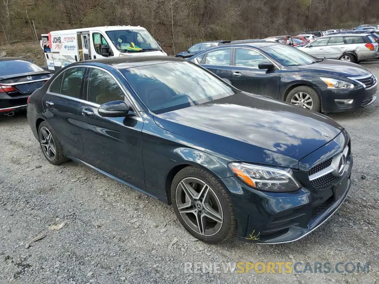 4 fotografías del automóvil dañado 55SWF8EB6KU292709 MERCEDES-BENZ C-CLASS 2019