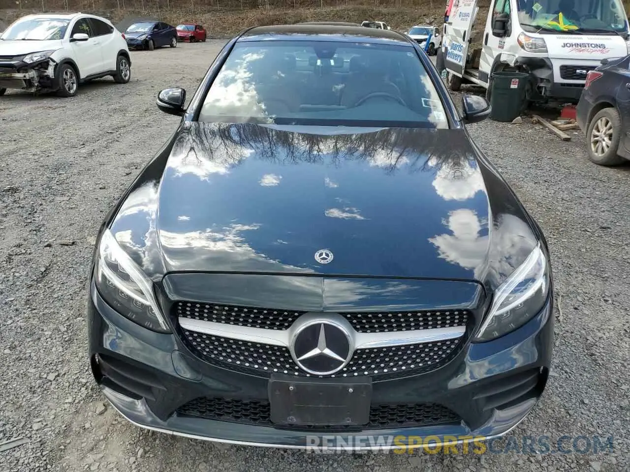 5 fotografías del automóvil dañado 55SWF8EB6KU292709 MERCEDES-BENZ C-CLASS 2019
