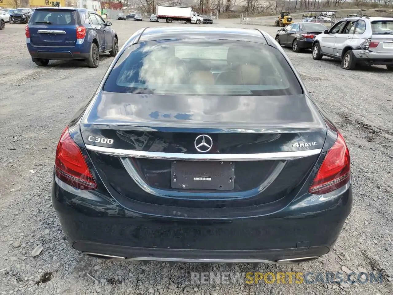 6 fotografías del automóvil dañado 55SWF8EB6KU292709 MERCEDES-BENZ C-CLASS 2019