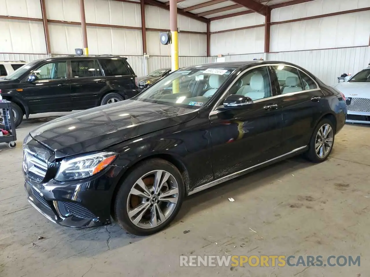 1 fotografías del automóvil dañado 55SWF8EB6KU306009 MERCEDES-BENZ C-CLASS 2019