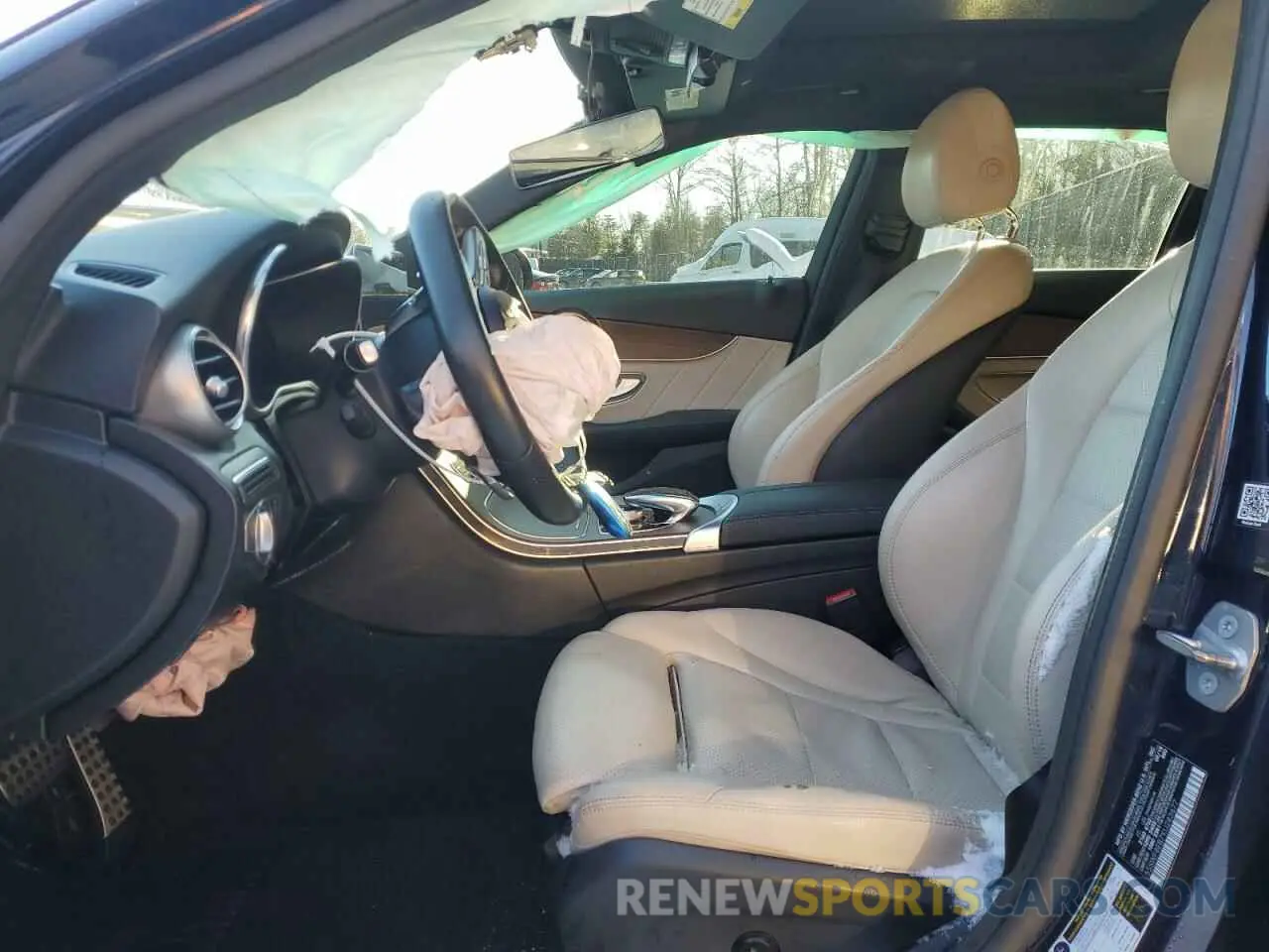 7 fotografías del automóvil dañado 55SWF8EB7KU283677 MERCEDES-BENZ C-CLASS 2019