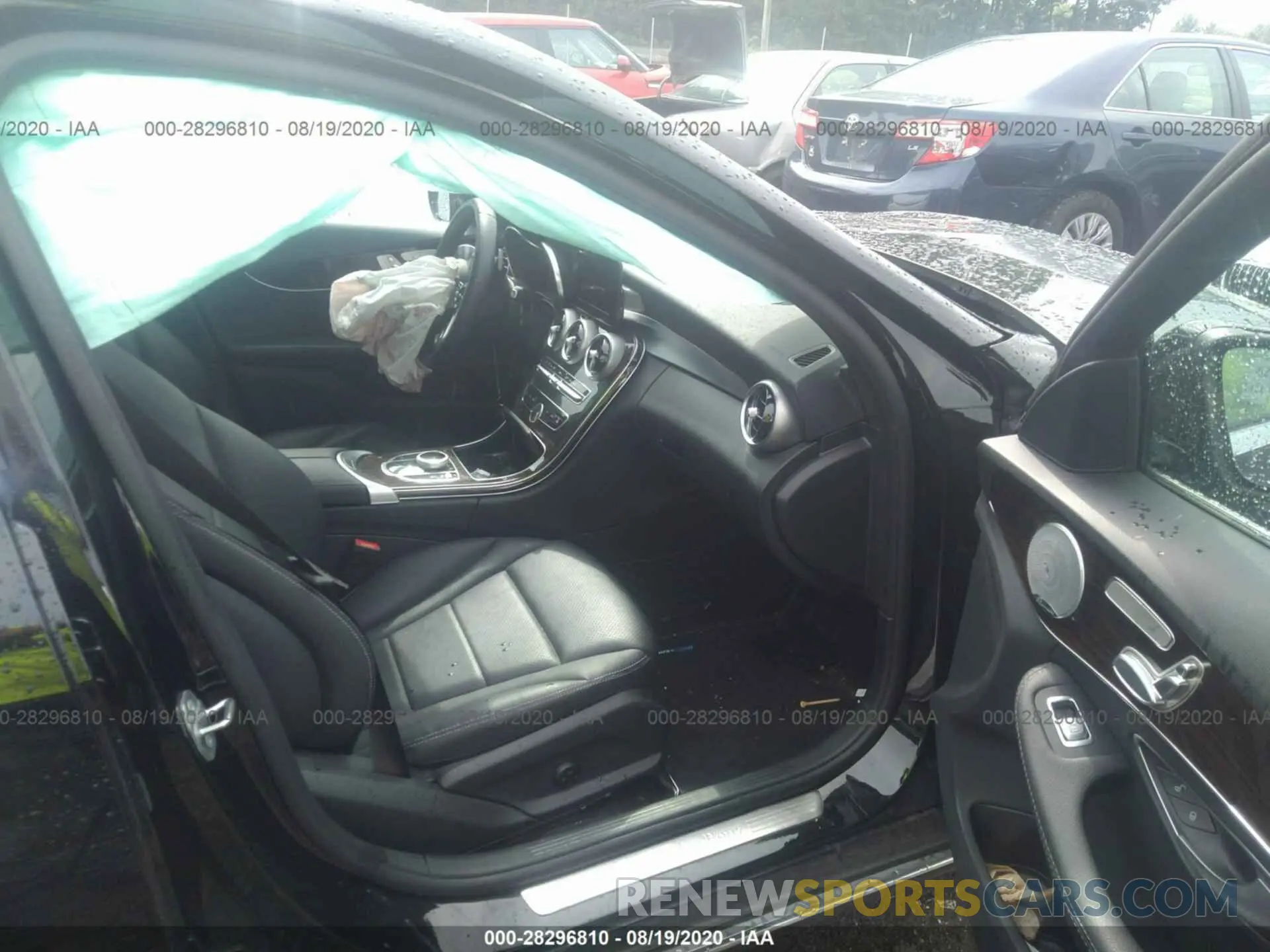 5 fotografías del automóvil dañado 55SWF8EB8KU306061 MERCEDES-BENZ C-CLASS 2019