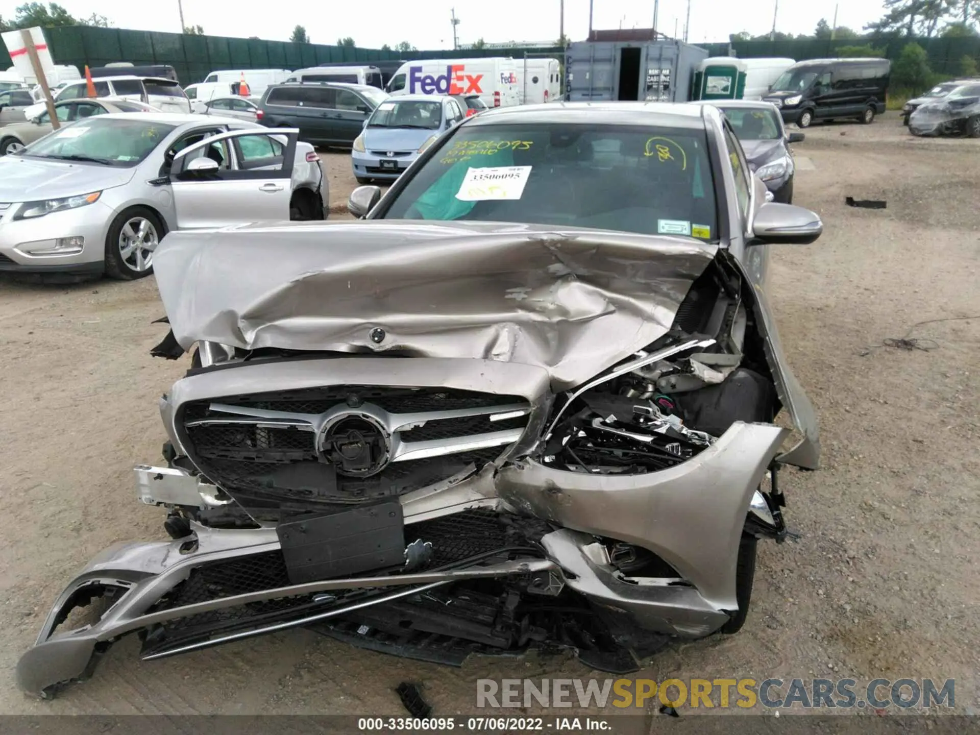 6 fotografías del automóvil dañado 55SWF8EB9KU284443 MERCEDES-BENZ C-CLASS 2019