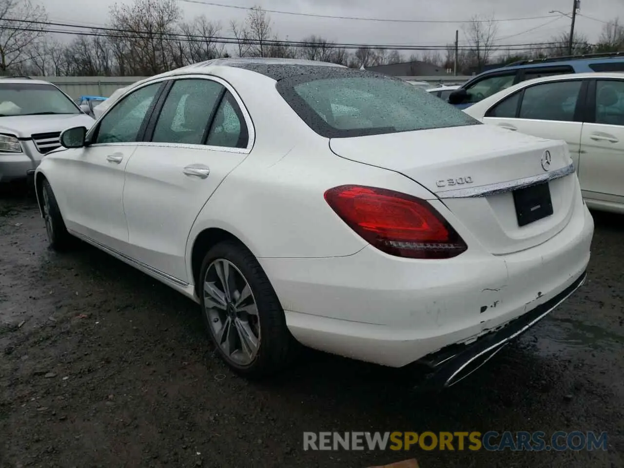 2 fotografías del automóvil dañado 55SWF8EB9KU304268 MERCEDES-BENZ C-CLASS 2019