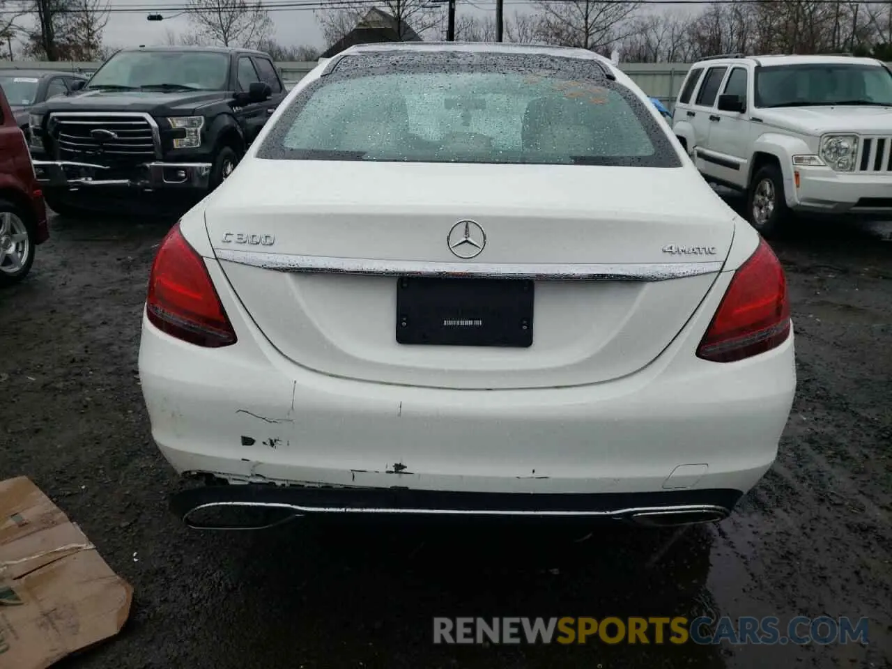 6 fotografías del automóvil dañado 55SWF8EB9KU304268 MERCEDES-BENZ C-CLASS 2019