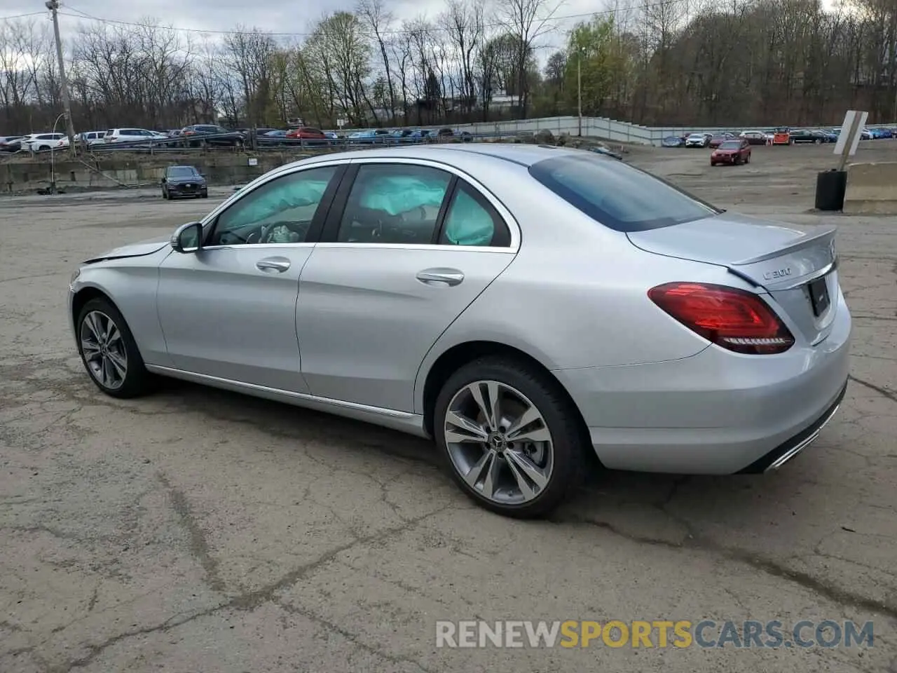 2 fotografías del automóvil dañado 55SWF8EB9KU320762 MERCEDES-BENZ C-CLASS 2019