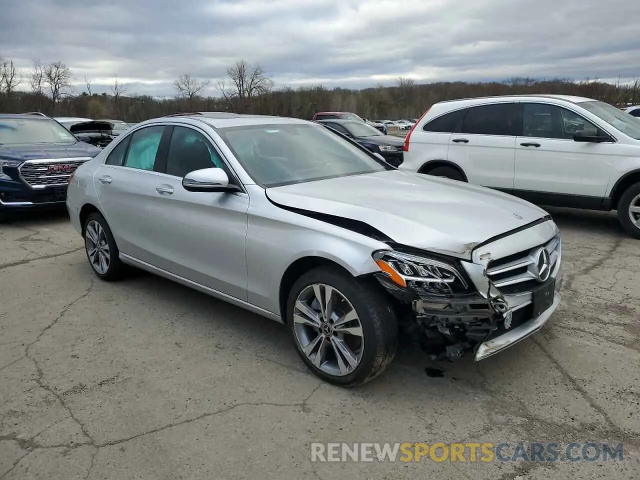 4 fotografías del automóvil dañado 55SWF8EB9KU320762 MERCEDES-BENZ C-CLASS 2019
