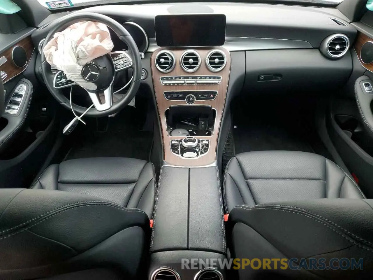 8 fotografías del automóvil dañado 55SWF8EB9KU320762 MERCEDES-BENZ C-CLASS 2019
