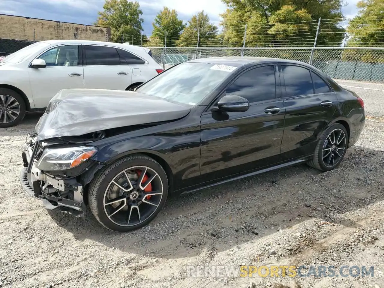 1 fotografías del automóvil dañado 55SWF8EBXKU299162 MERCEDES-BENZ C-CLASS 2019