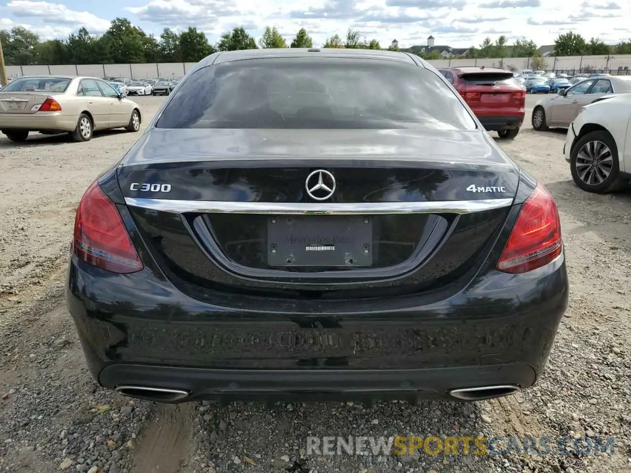 6 fotografías del automóvil dañado 55SWF8EBXKU299162 MERCEDES-BENZ C-CLASS 2019