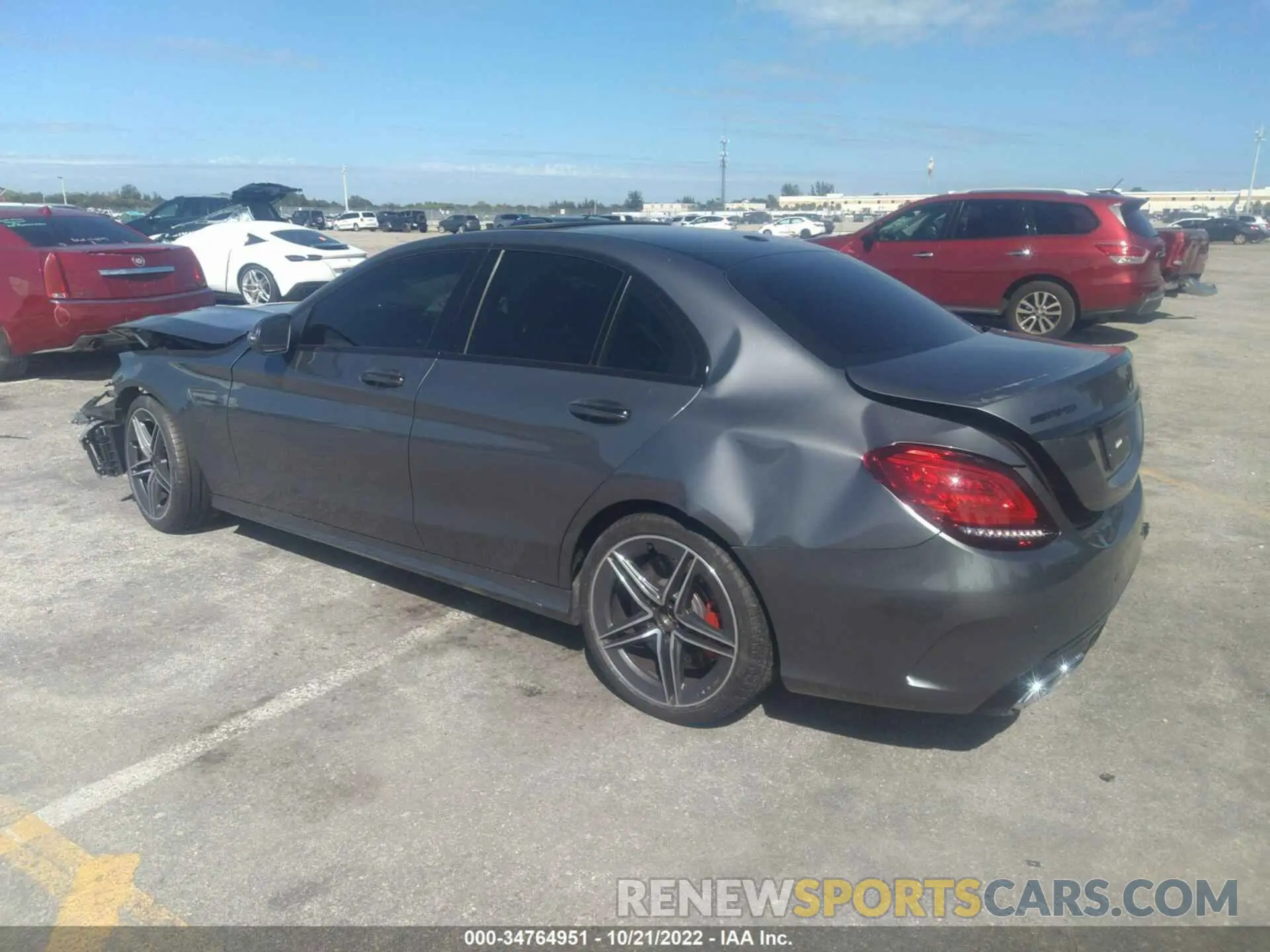 3 fotografías del automóvil dañado 55SWF8GB7KU313953 MERCEDES-BENZ C-CLASS 2019