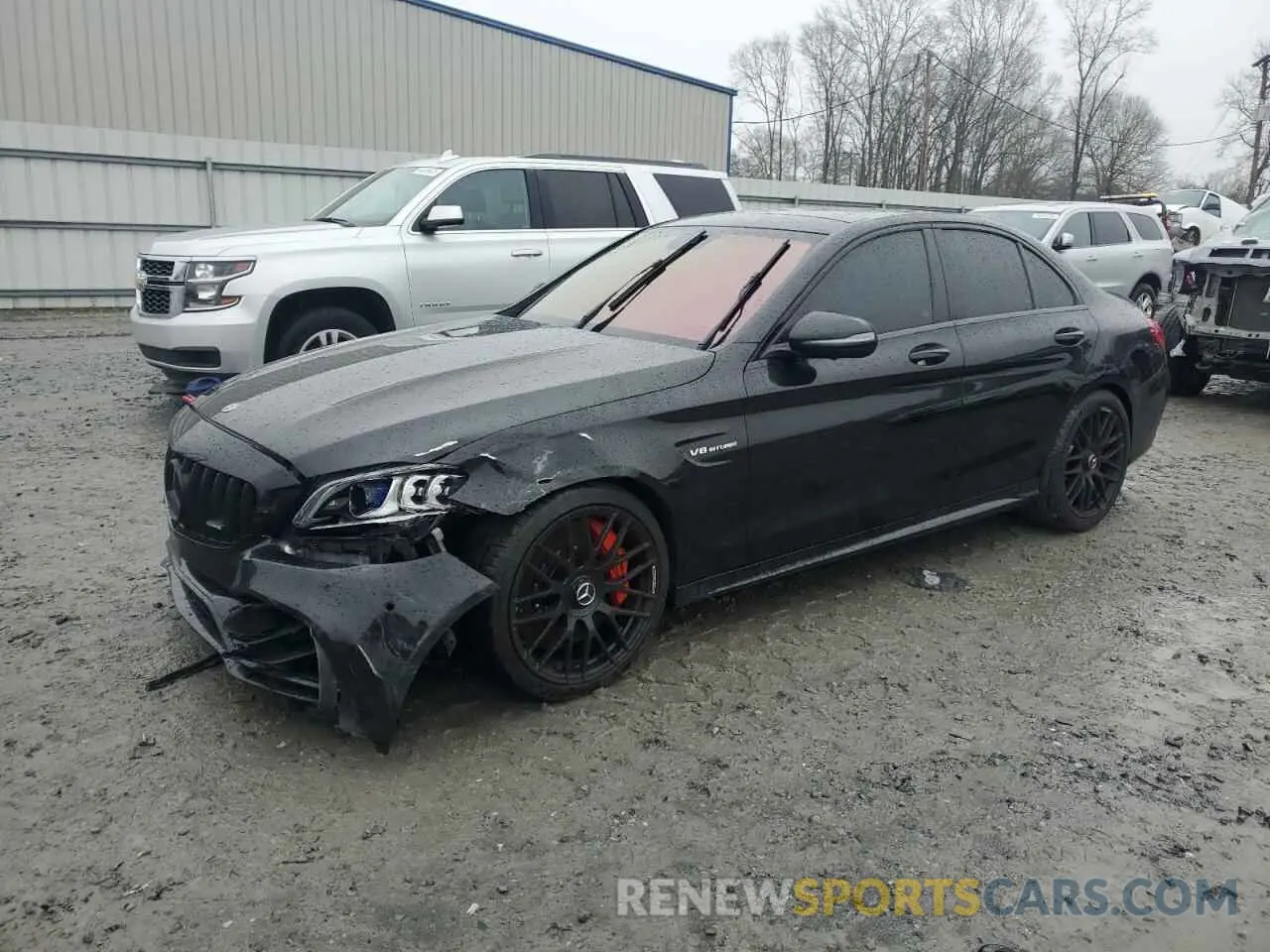 1 fotografías del automóvil dañado 55SWF8HB3KU317044 MERCEDES-BENZ C-CLASS 2019