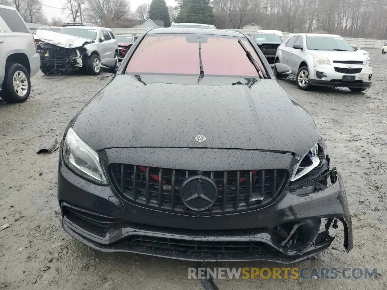 5 fotografías del automóvil dañado 55SWF8HB3KU317044 MERCEDES-BENZ C-CLASS 2019