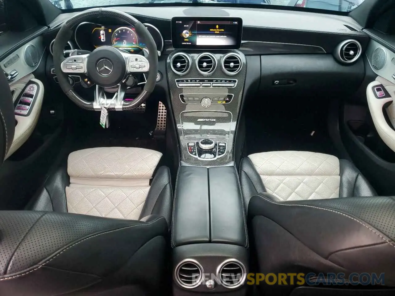 8 fotografías del automóvil dañado 55SWF8HB3KU317044 MERCEDES-BENZ C-CLASS 2019