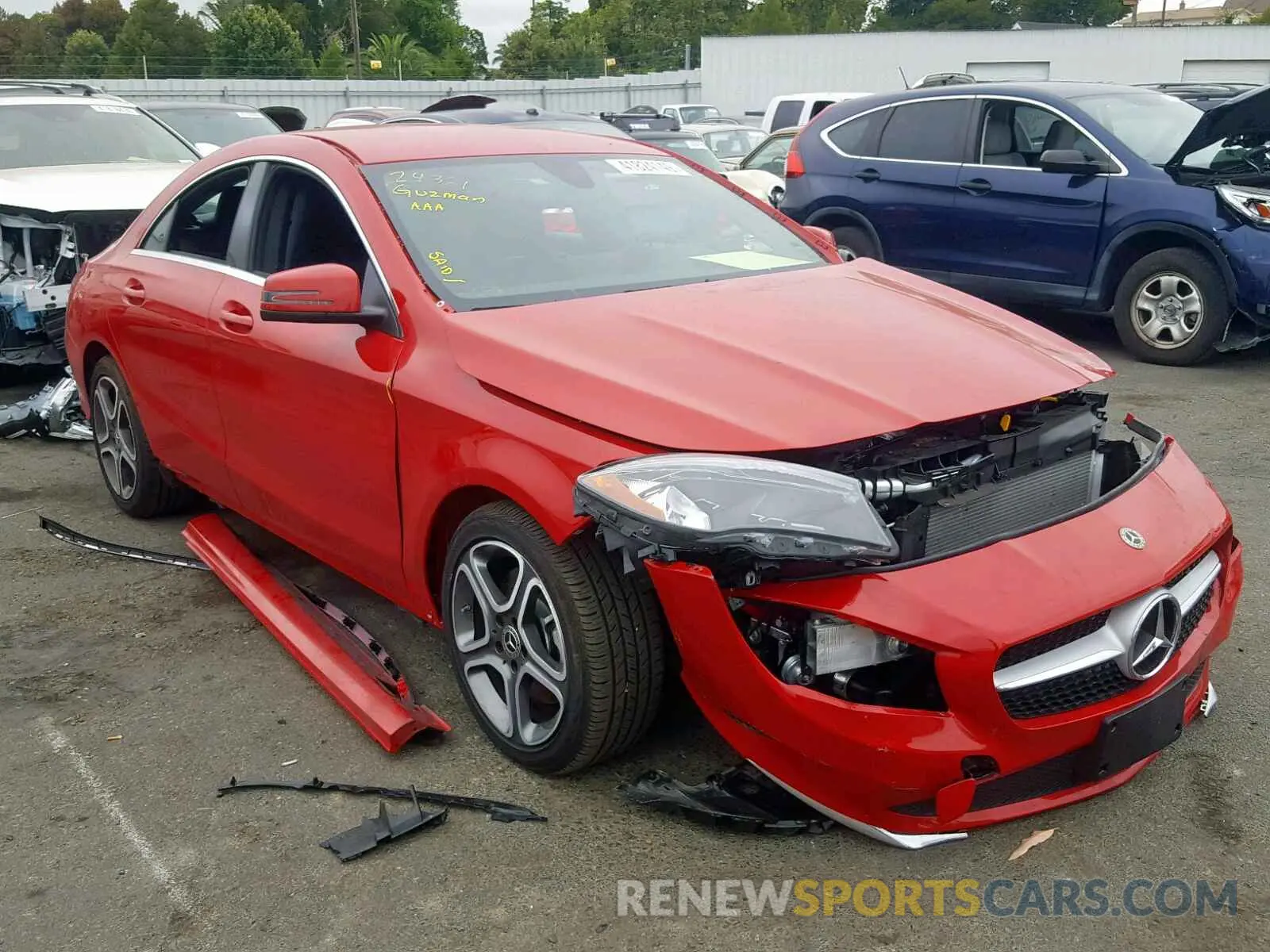 1 fotografías del automóvil dañado WDDSJ4EB3KN738426 MERCEDES-BENZ C CLASS 2019
