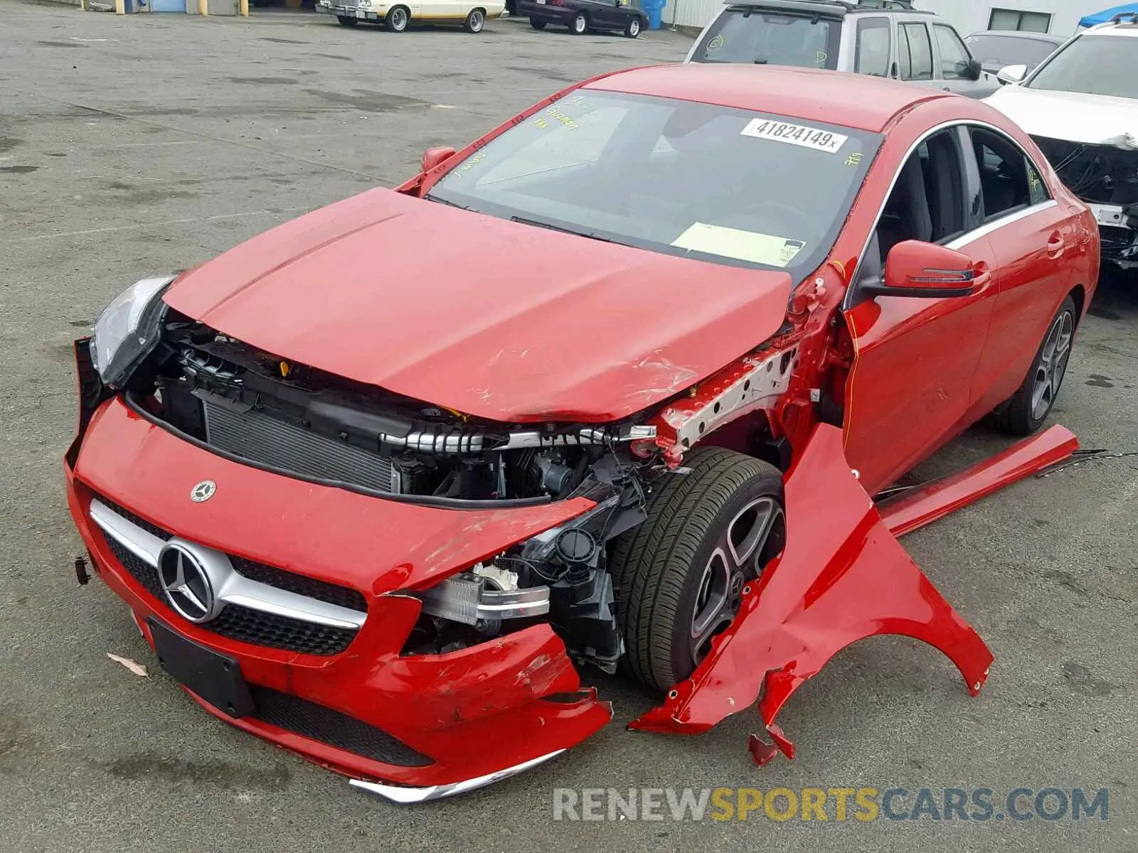 2 fotografías del automóvil dañado WDDSJ4EB3KN738426 MERCEDES-BENZ C CLASS 2019