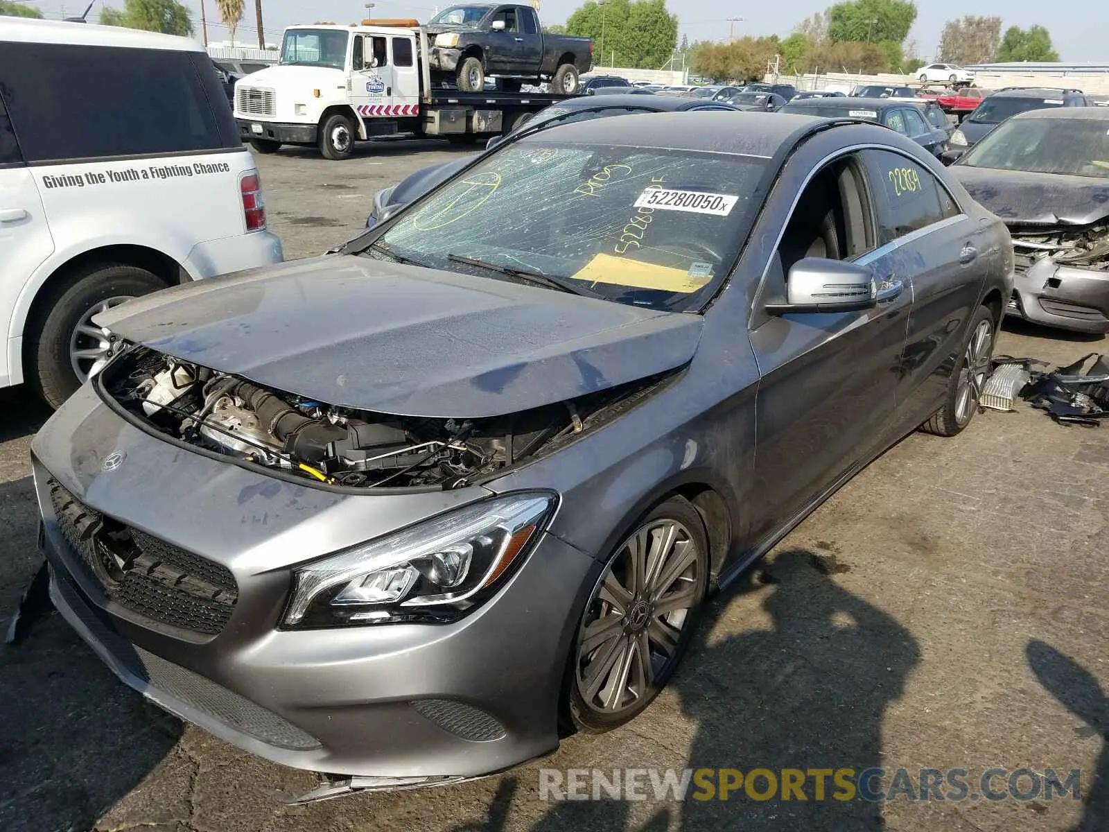 2 fotografías del automóvil dañado WDDSJ4EB7KN717854 MERCEDES-BENZ C CLASS 2019