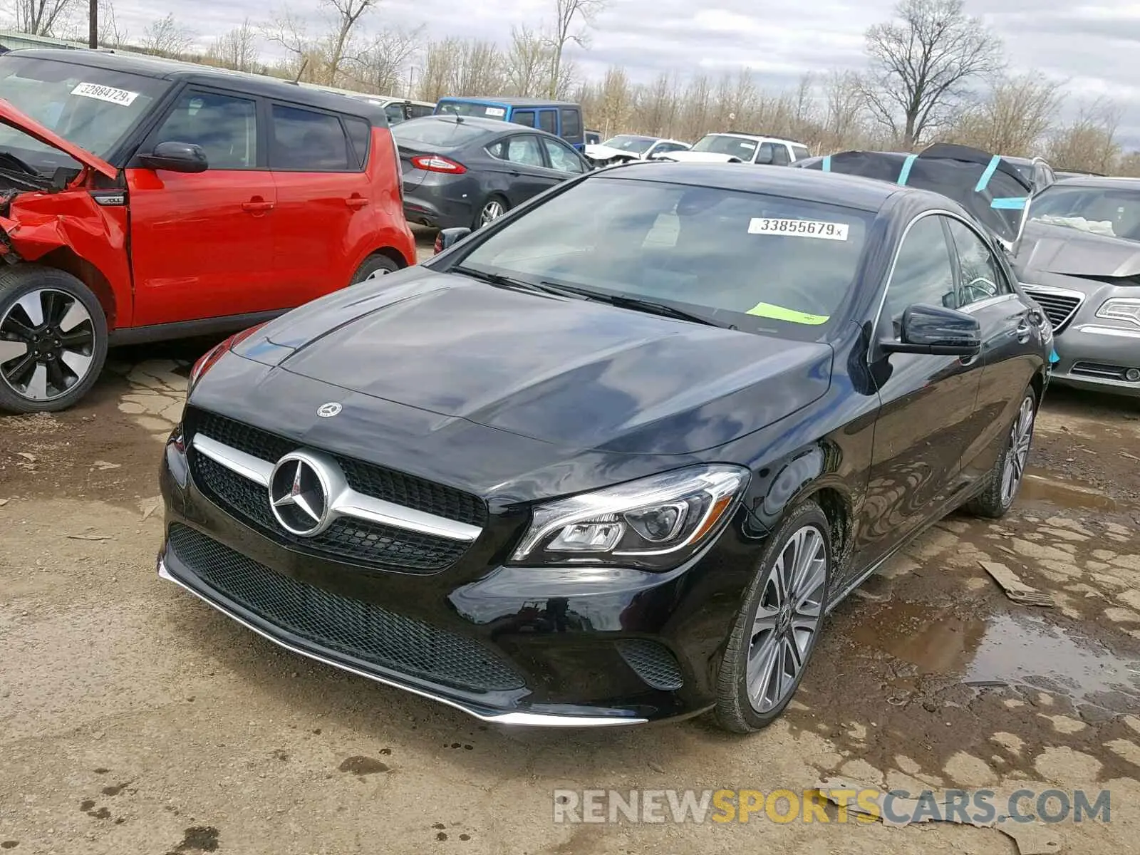 2 fotografías del automóvil dañado WDDSJ4GB8KN727421 MERCEDES-BENZ C CLASS 2019
