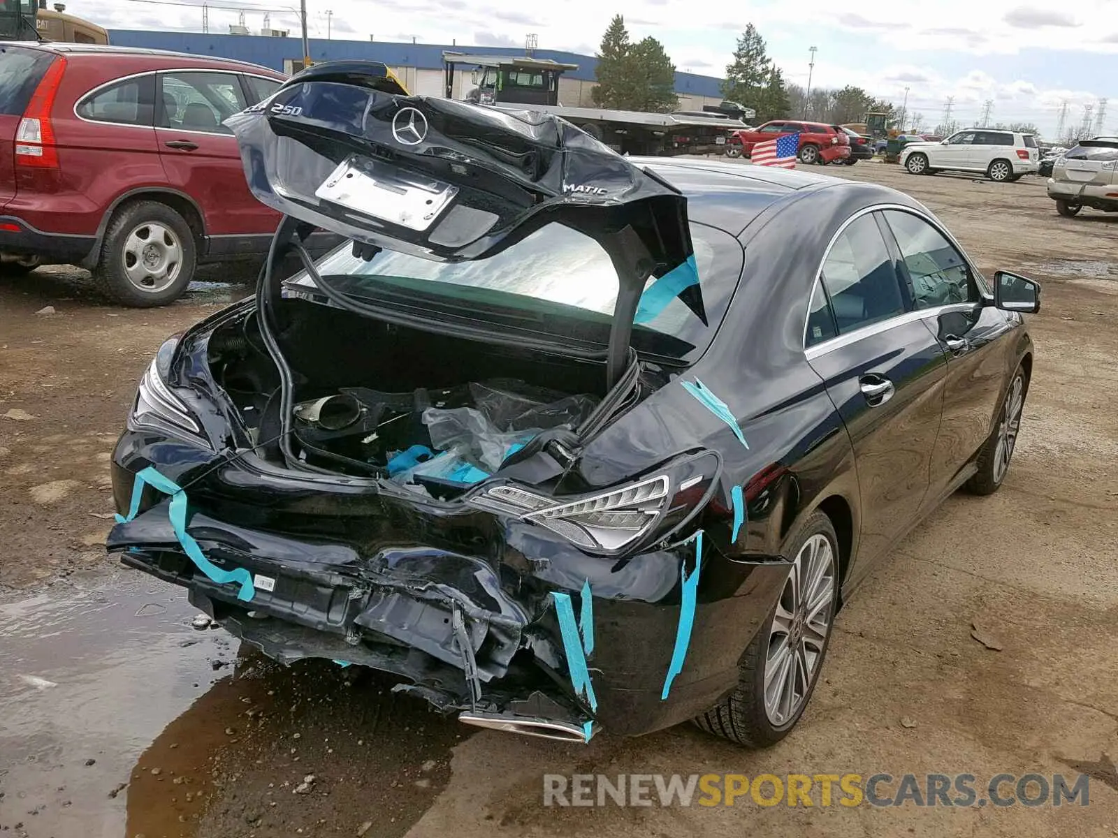 4 fotografías del automóvil dañado WDDSJ4GB8KN727421 MERCEDES-BENZ C CLASS 2019