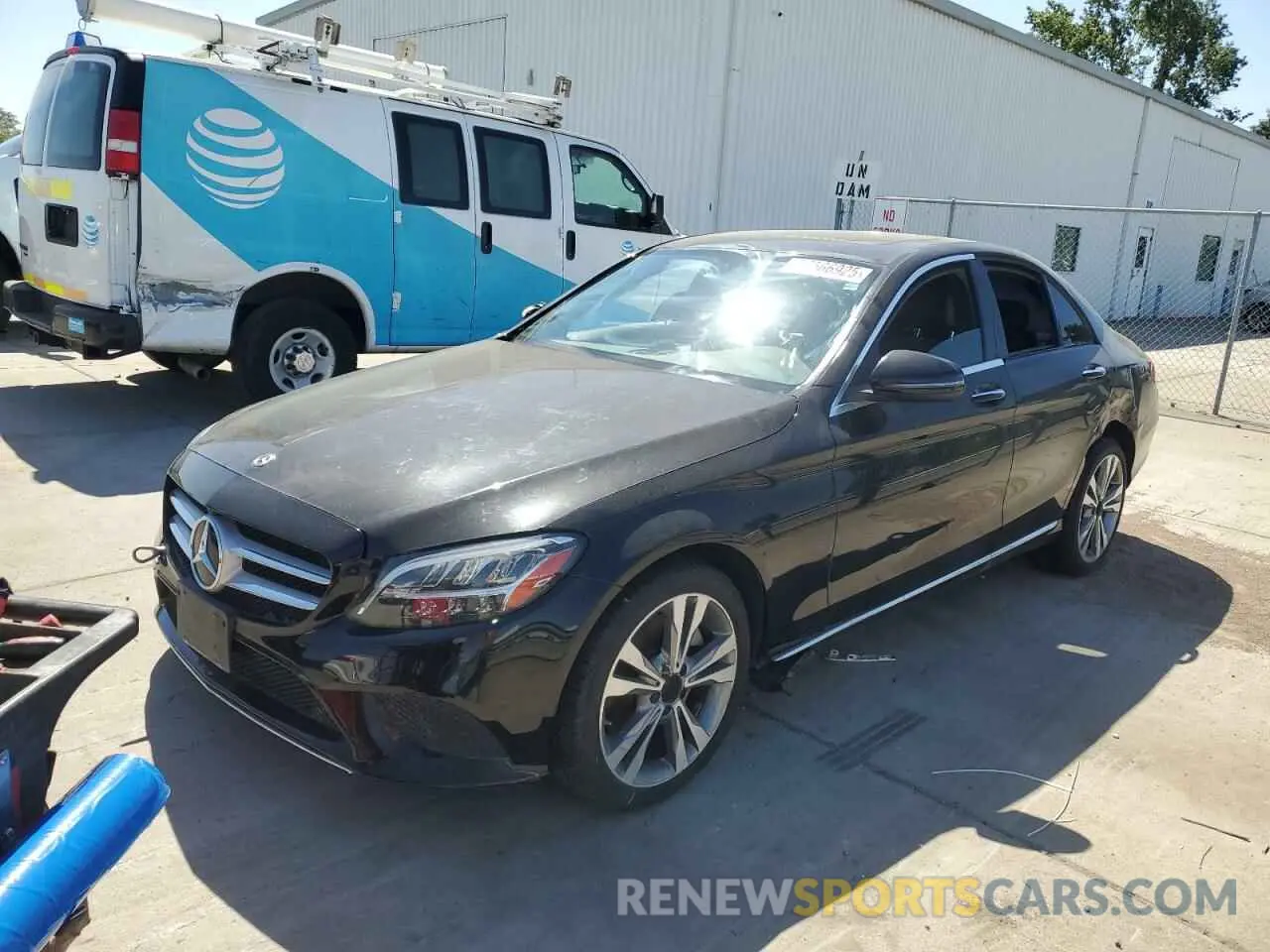 1 fotografías del automóvil dañado WDDWF8DB1KR483148 MERCEDES-BENZ C-CLASS 2019