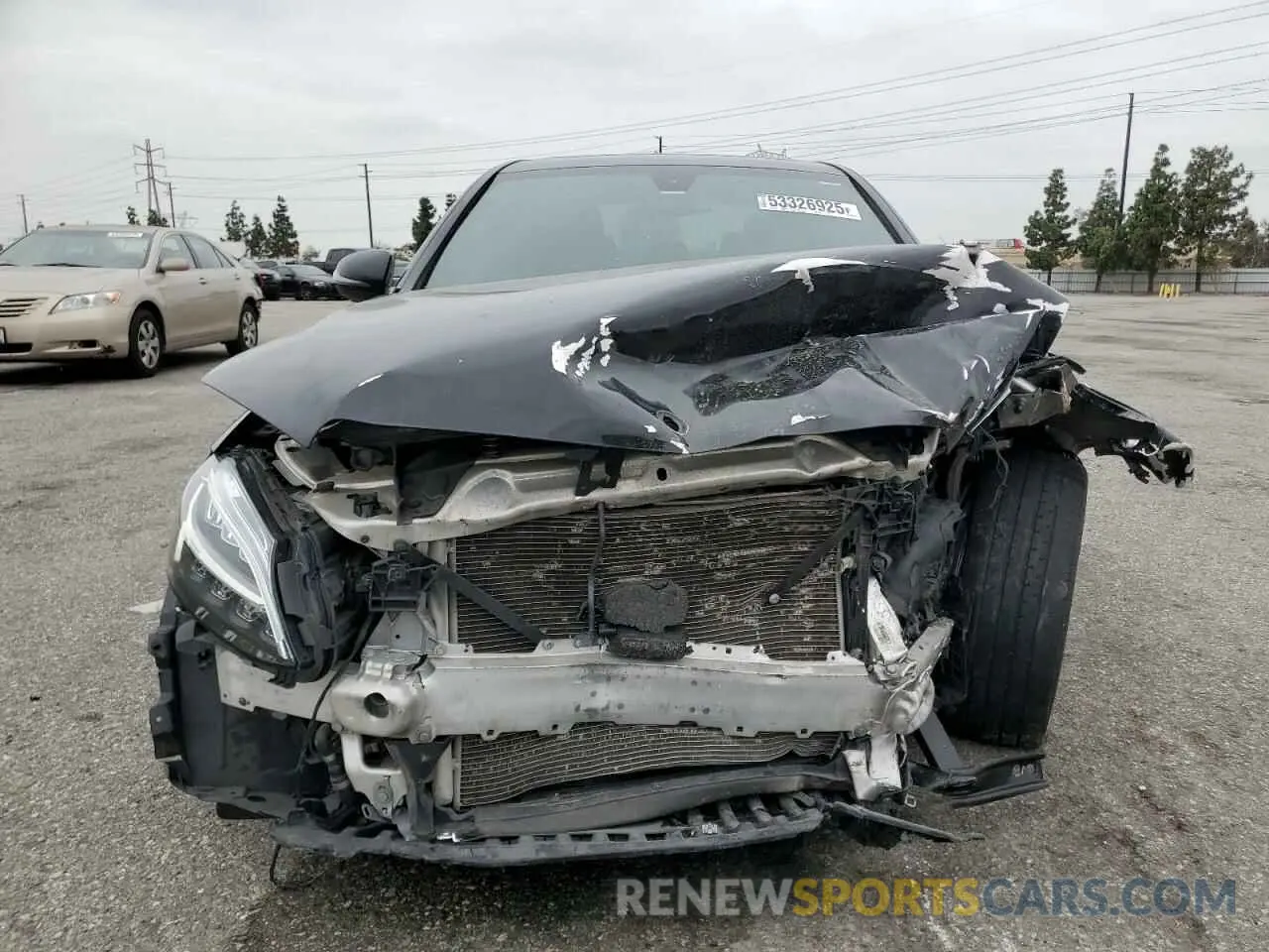 5 fotografías del automóvil dañado WDDWF8DB1KR483781 MERCEDES-BENZ C-CLASS 2019