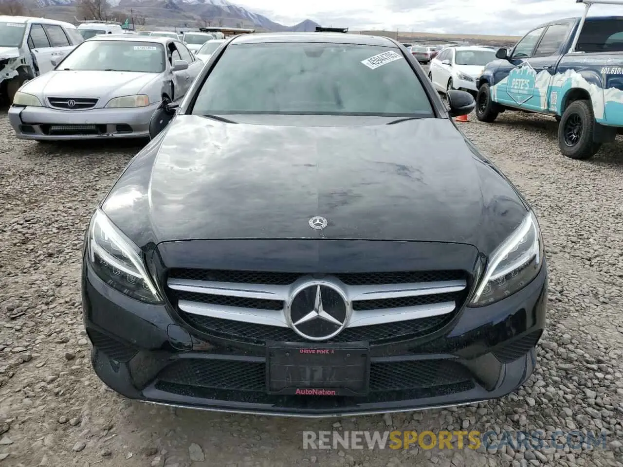 5 fotografías del automóvil dañado WDDWF8EB0KR502531 MERCEDES-BENZ C-CLASS 2019