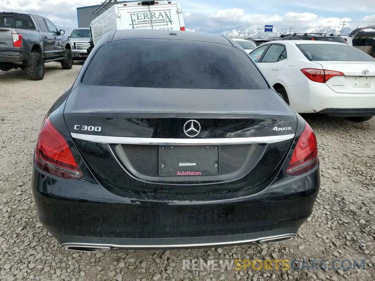 6 fotografías del automóvil dañado WDDWF8EB0KR502531 MERCEDES-BENZ C-CLASS 2019