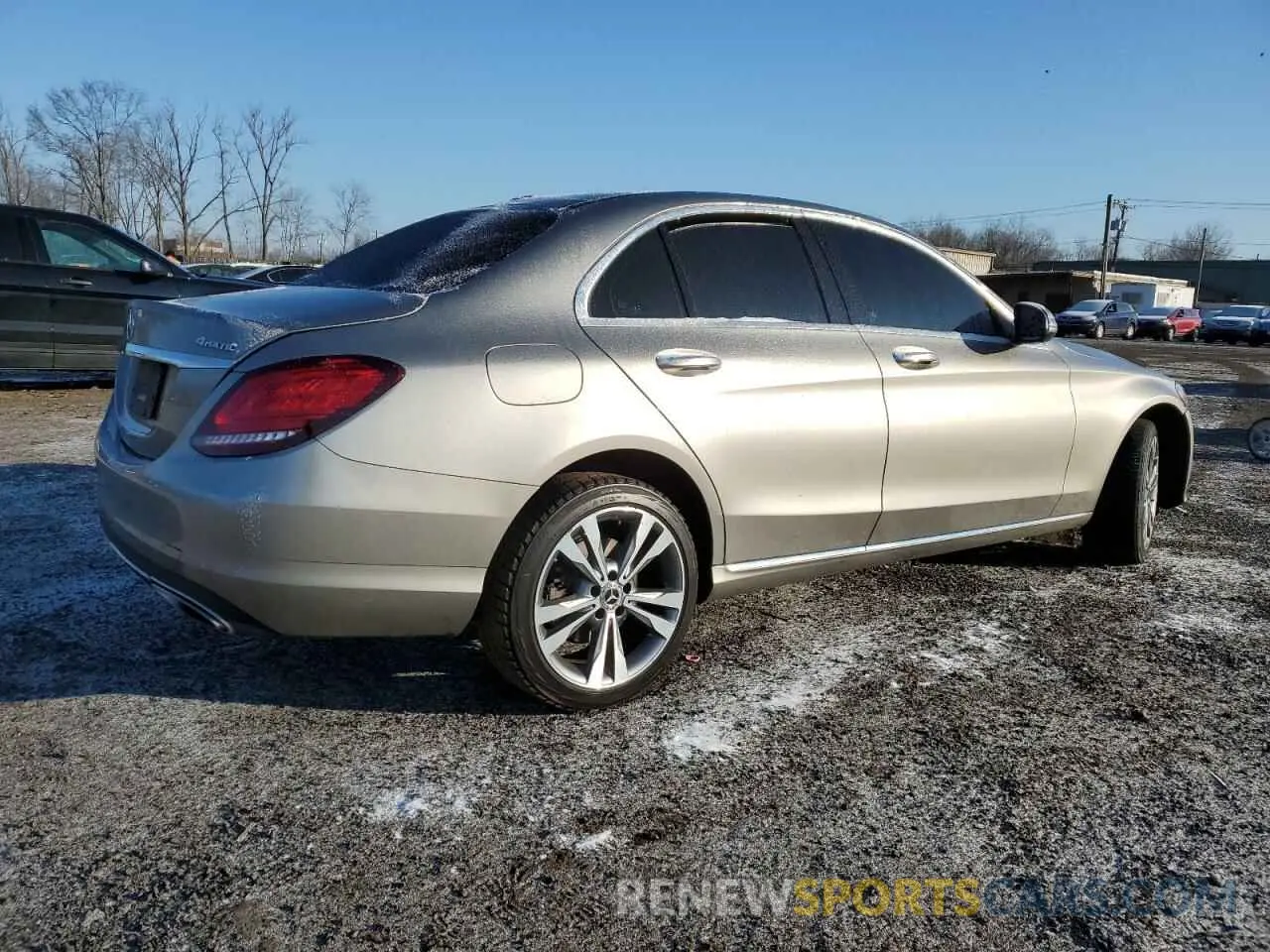 3 fotografías del automóvil dañado WDDWF8EB3KR512860 MERCEDES-BENZ C-CLASS 2019