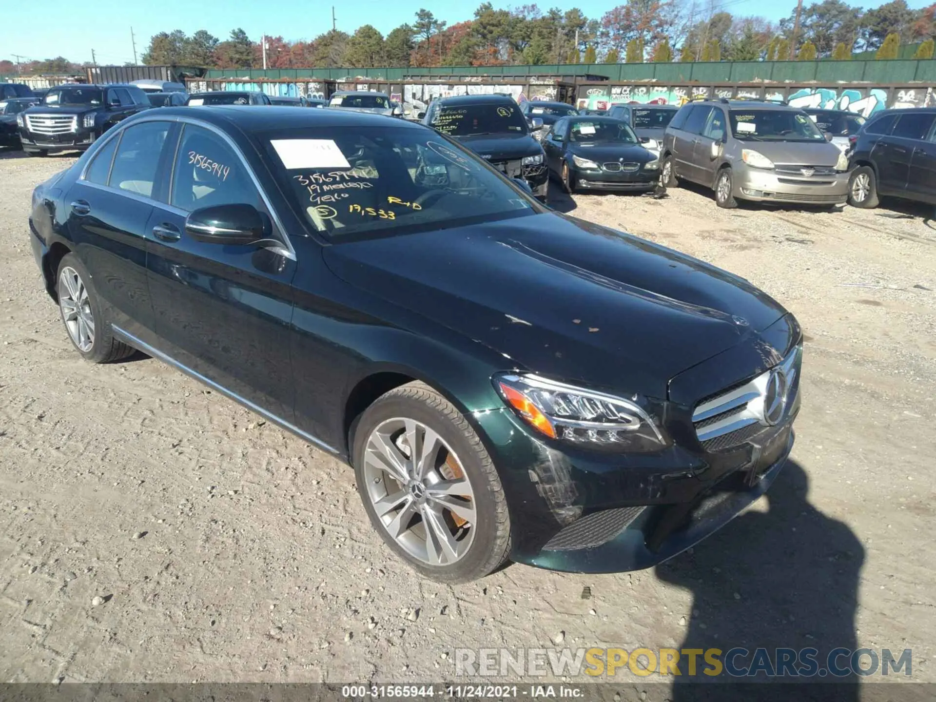1 fotografías del automóvil dañado WDDWF8EB8KR514944 MERCEDES-BENZ C-CLASS 2019
