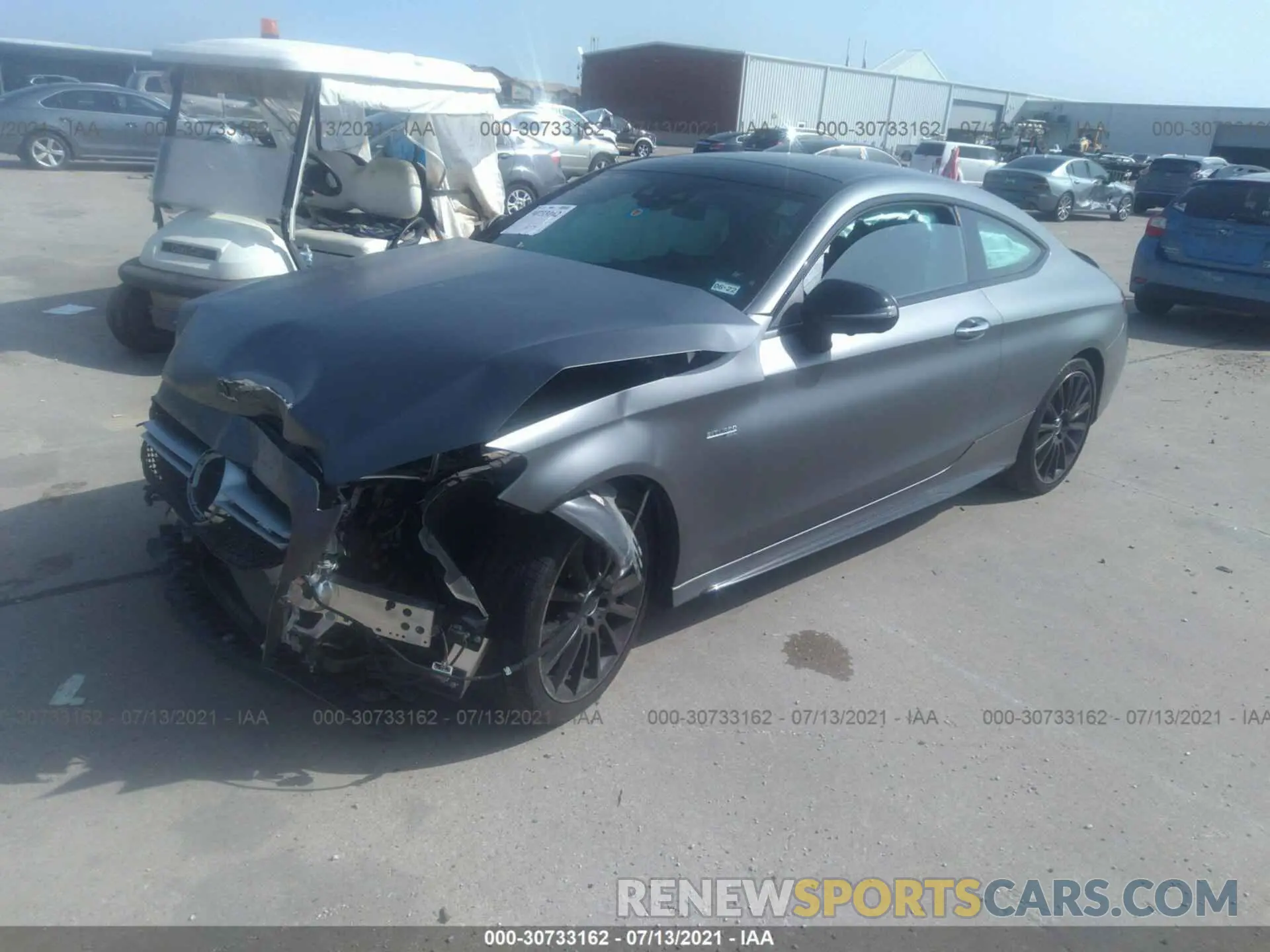 2 fotografías del automóvil dañado WDDWJ6EB3KF913765 MERCEDES-BENZ C-CLASS 2019
