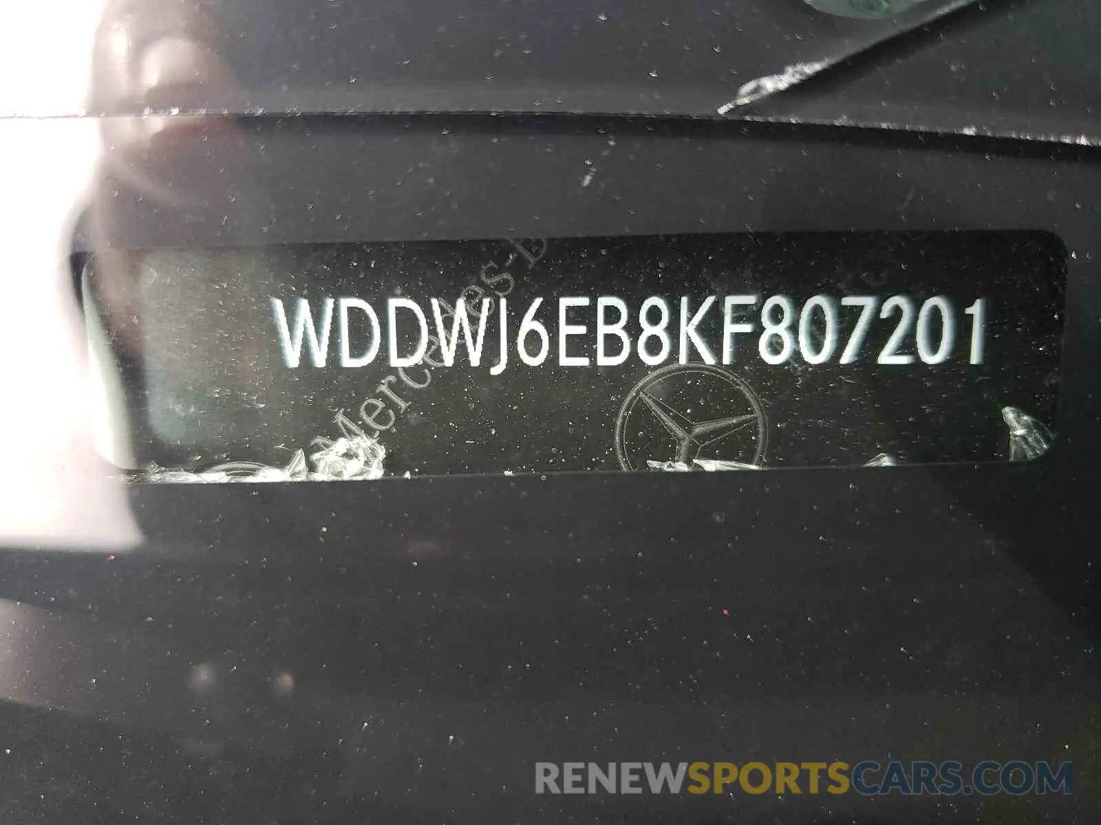 10 fotografías del automóvil dañado WDDWJ6EB8KF807201 MERCEDES-BENZ C-CLASS 2019