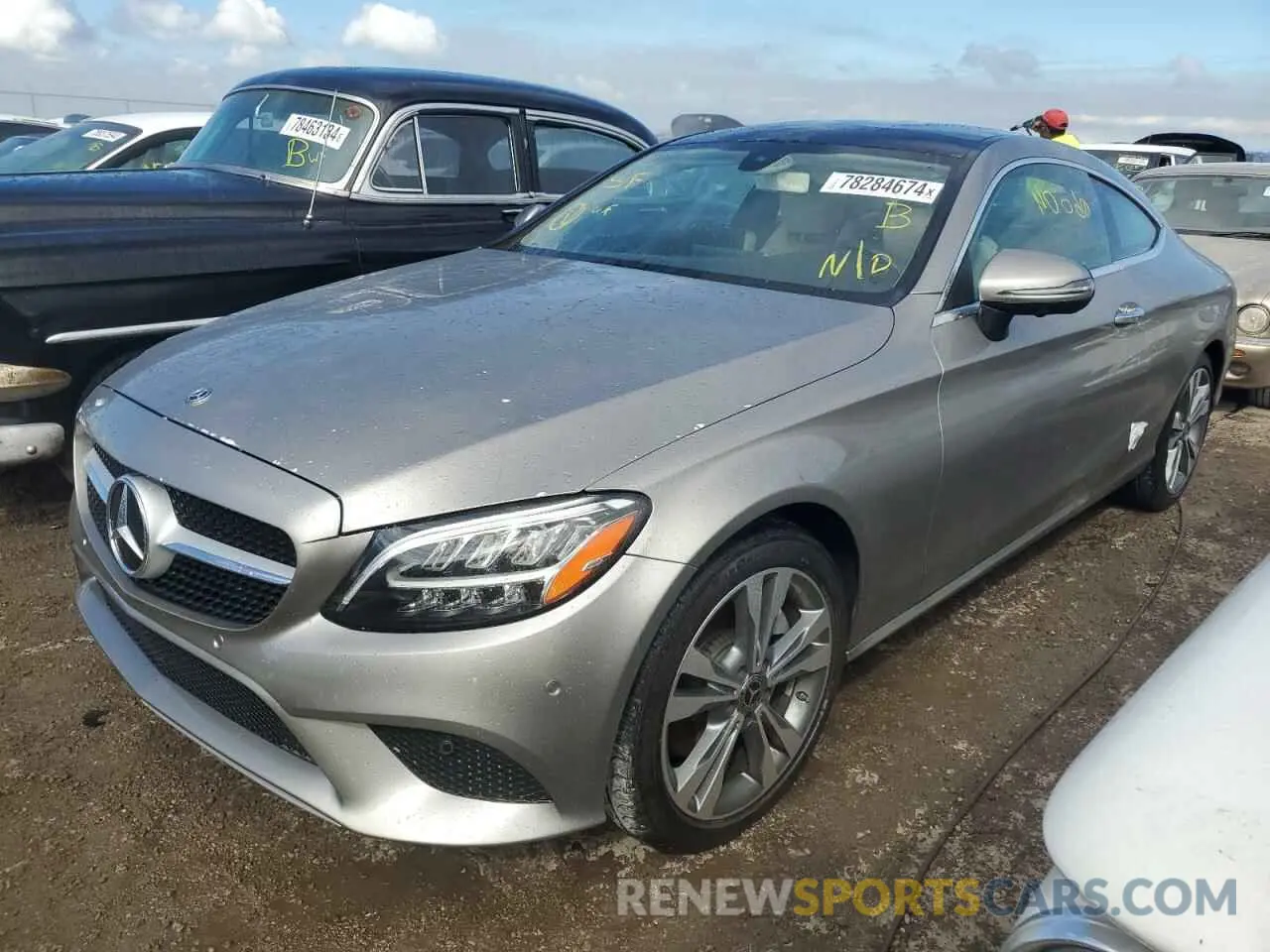 1 fotografías del automóvil dañado WDDWJ8DB2KF777626 MERCEDES-BENZ C-CLASS 2019