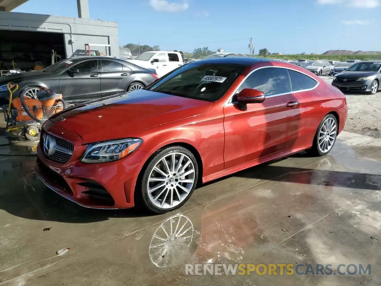 1 fotografías del automóvil dañado WDDWJ8DB2KF811645 MERCEDES-BENZ C-CLASS 2019