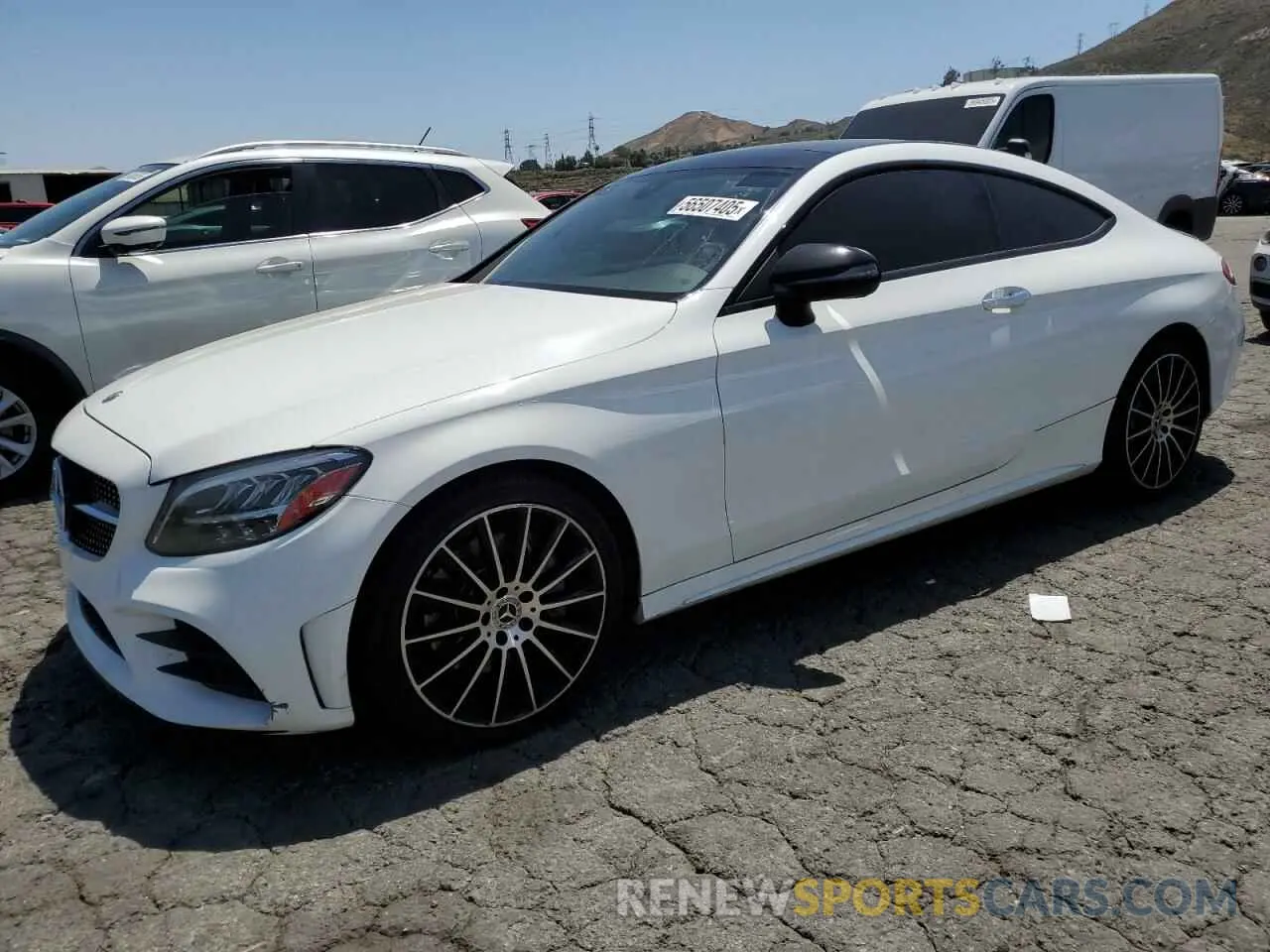 1 fotografías del automóvil dañado WDDWJ8DB2KF826159 MERCEDES-BENZ C-CLASS 2019