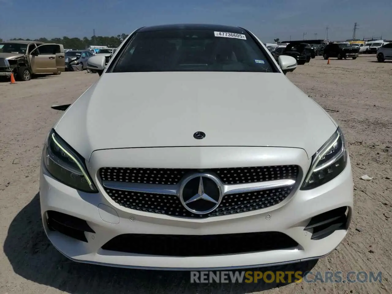 5 fotografías del automóvil dañado WDDWJ8DB4KF860572 MERCEDES-BENZ C-CLASS 2019
