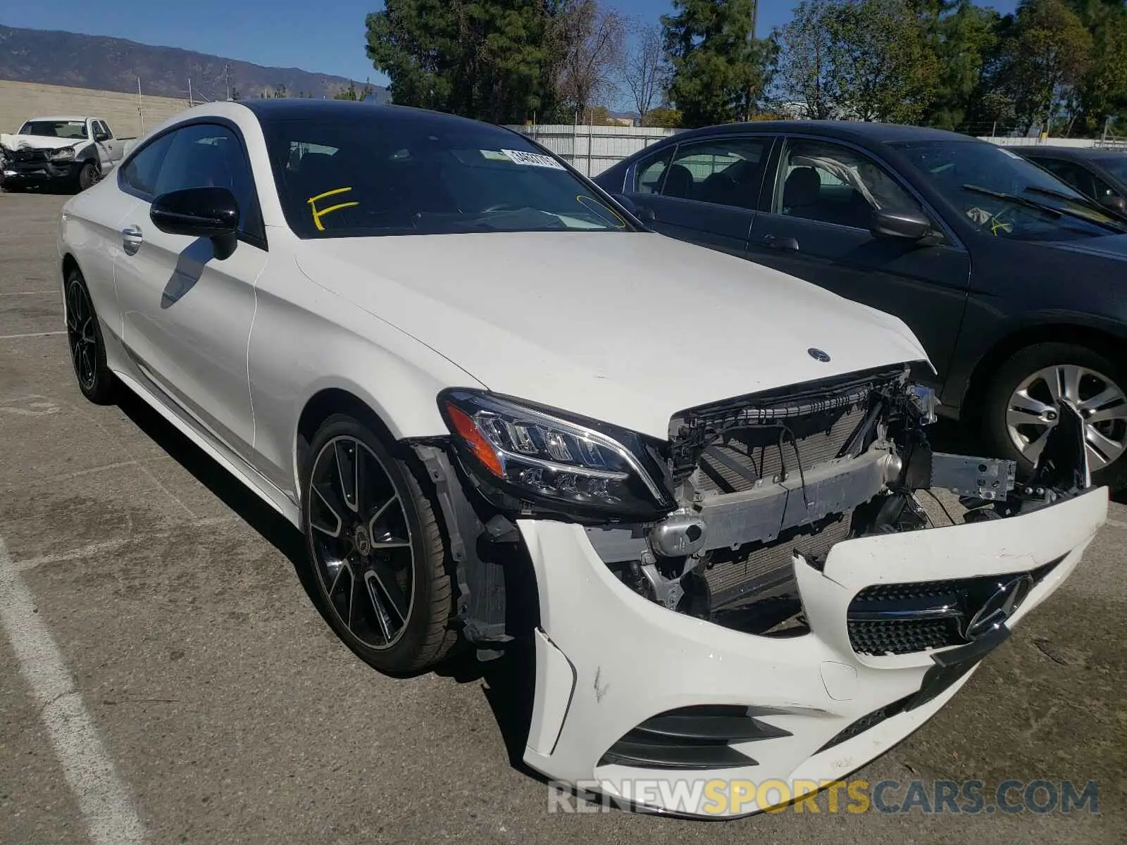 1 fotografías del automóvil dañado WDDWJ8DB8KF777274 MERCEDES-BENZ C CLASS 2019