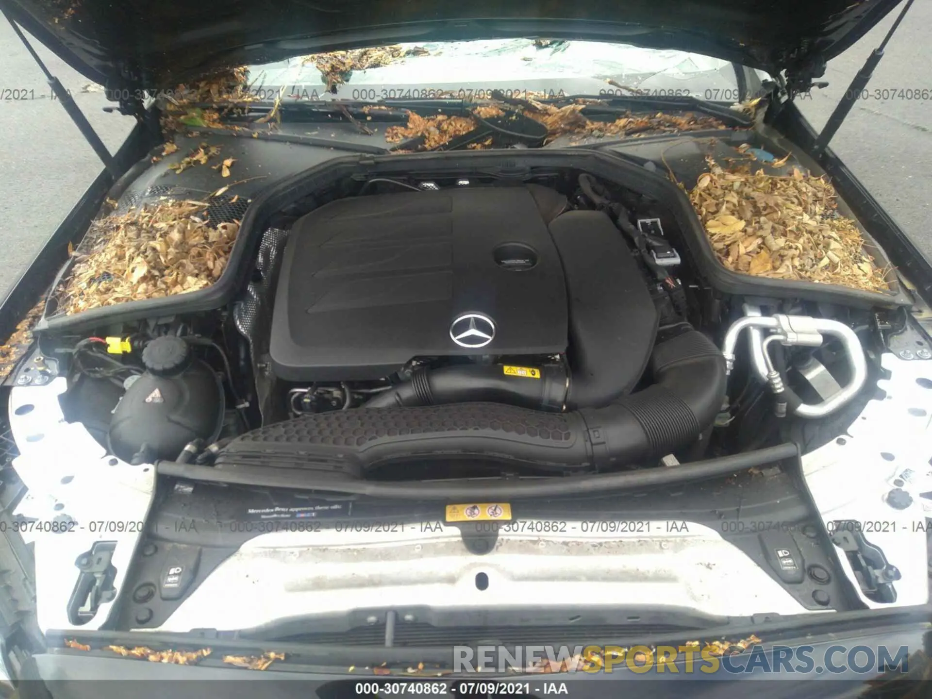 10 fotografías del automóvil dañado WDDWJ8EB2KF802460 MERCEDES-BENZ C-CLASS 2019