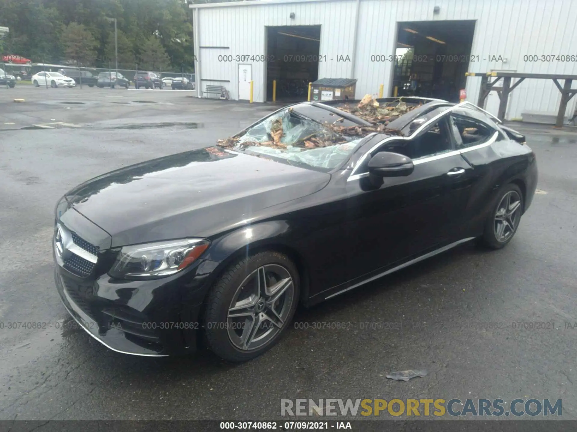 2 fotografías del automóvil dañado WDDWJ8EB2KF802460 MERCEDES-BENZ C-CLASS 2019