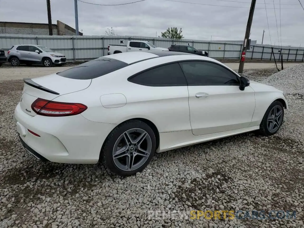 3 fotografías del automóvil dañado WDDWJ8EB6KF843271 MERCEDES-BENZ C-CLASS 2019