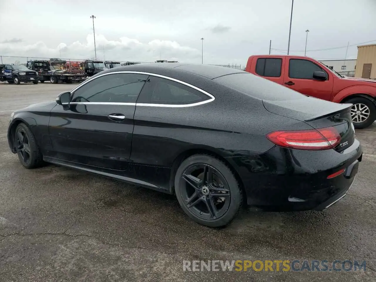 2 fotografías del automóvil dañado WDDWJ8EB8KF804150 MERCEDES-BENZ C-CLASS 2019