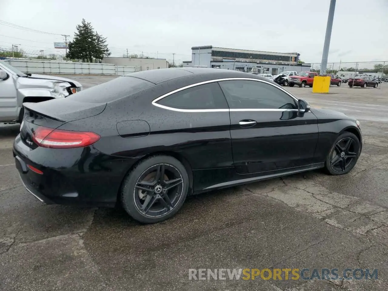 3 fotografías del automóvil dañado WDDWJ8EB8KF804150 MERCEDES-BENZ C-CLASS 2019