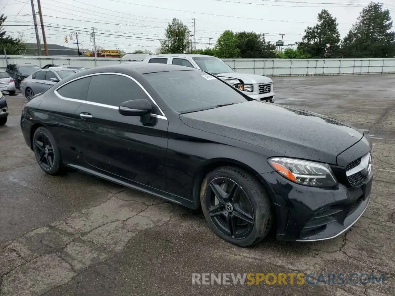 4 fotografías del automóvil dañado WDDWJ8EB8KF804150 MERCEDES-BENZ C-CLASS 2019