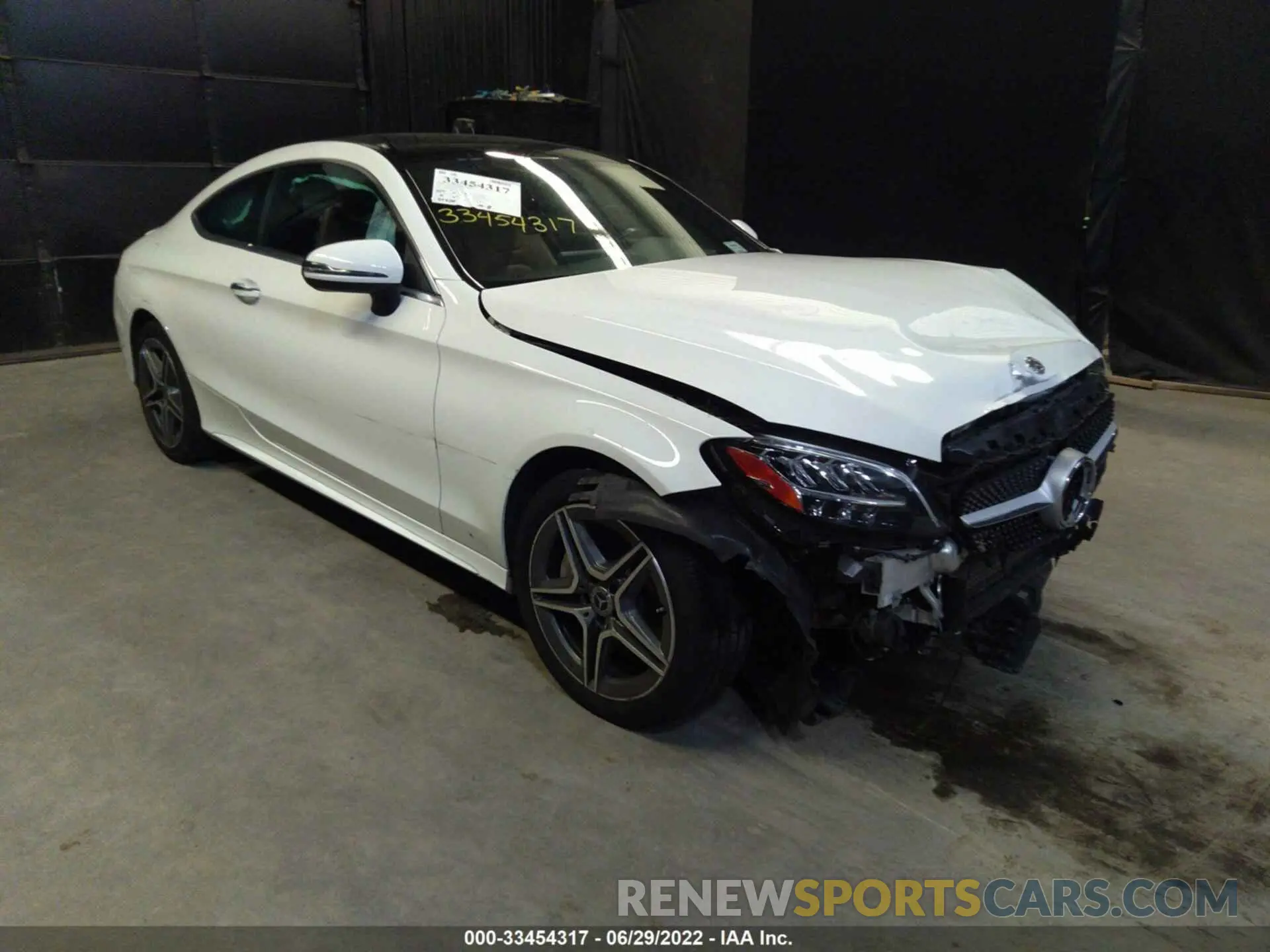 1 fotografías del automóvil dañado WDDWJ8EBXKF773922 MERCEDES-BENZ C-CLASS 2019