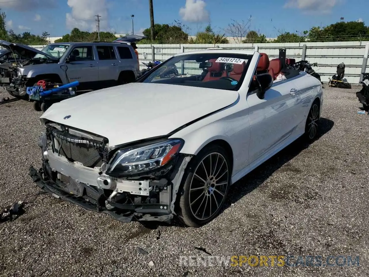 2 fotografías del automóvil dañado WDDWK8DB0KF844950 MERCEDES-BENZ C-CLASS 2019