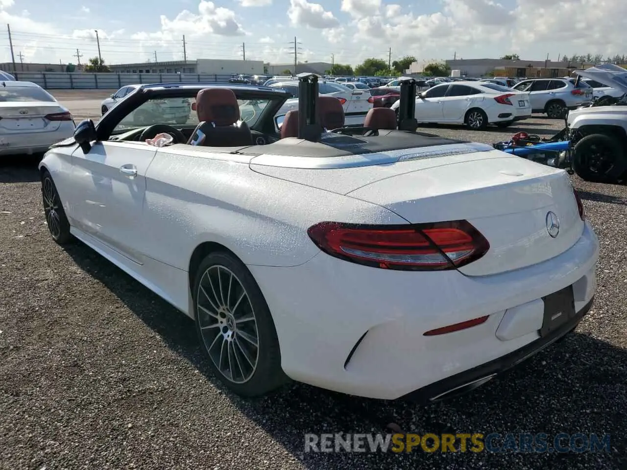 3 fotografías del automóvil dañado WDDWK8DB0KF844950 MERCEDES-BENZ C-CLASS 2019